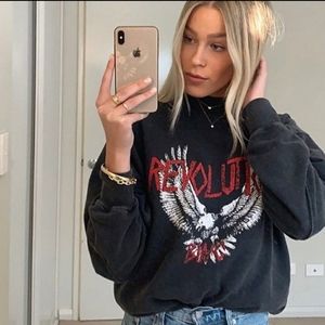 Anine Bing Revolution Sweatshirt NWT S